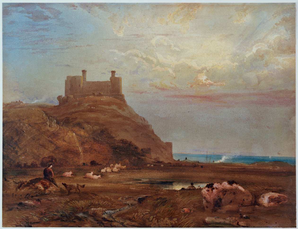 Château de Harlech - Anthony Vandyke Copley Fielding