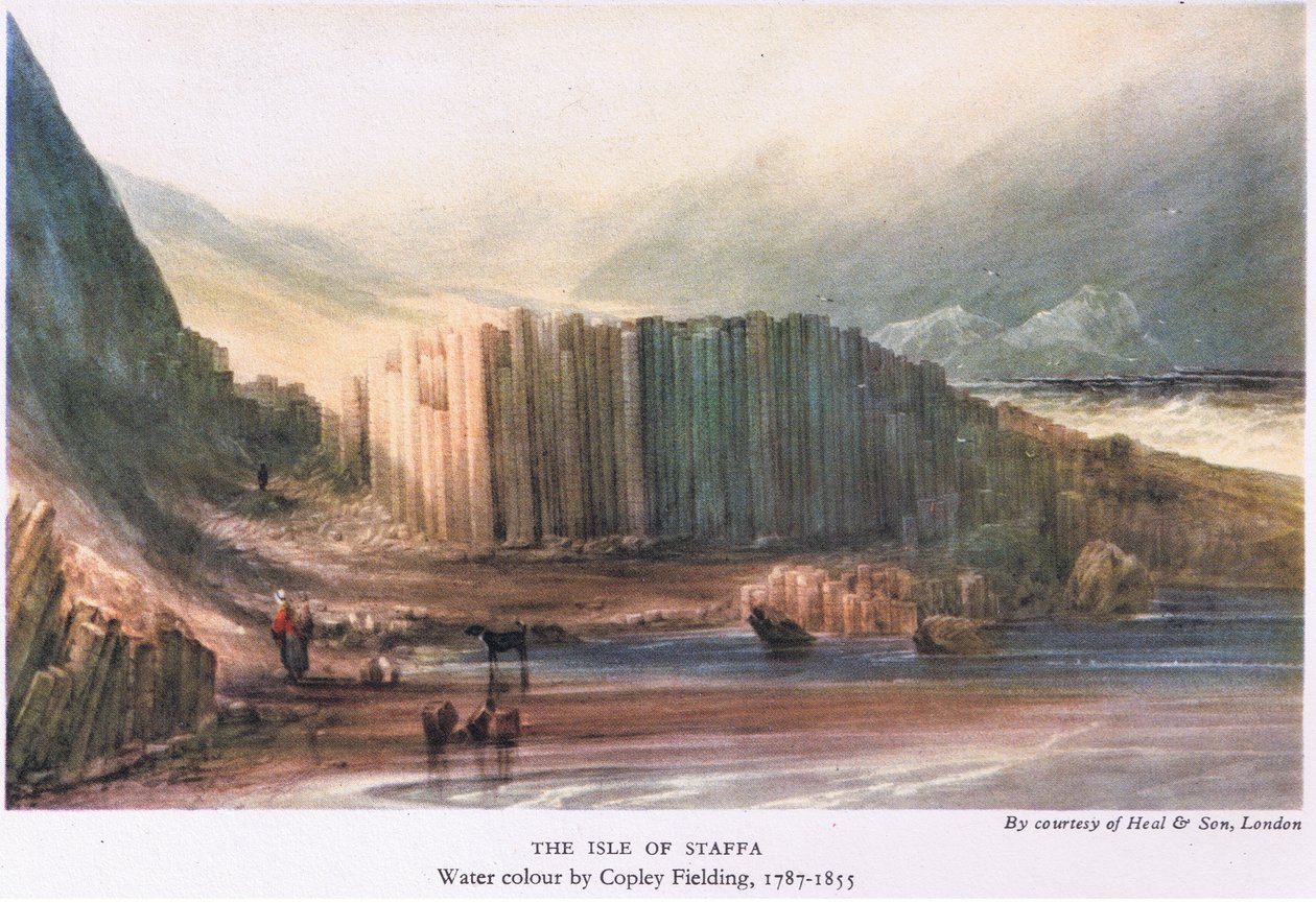 Île de Staffa - Anthony Vandyke Copley Fielding
