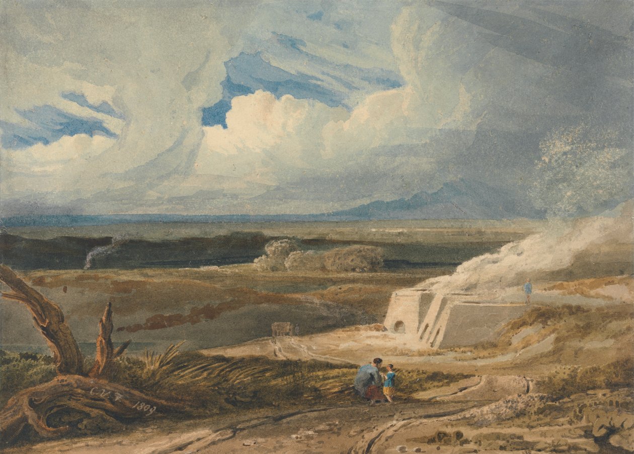 Paysage avec four à chaux - Anthony Vandyke Copley Fielding