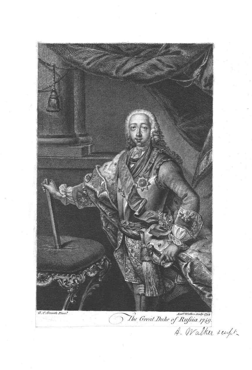 Le Grand Duc de Russie, 1749, 1752 - Anthony Walker