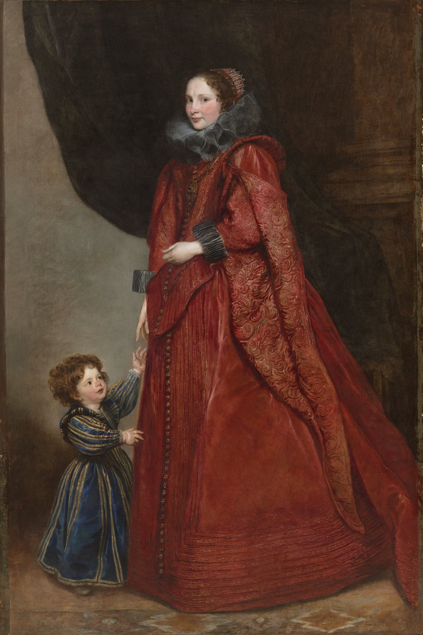 Une dame génoise avec son enfant - Anthony van Dyck