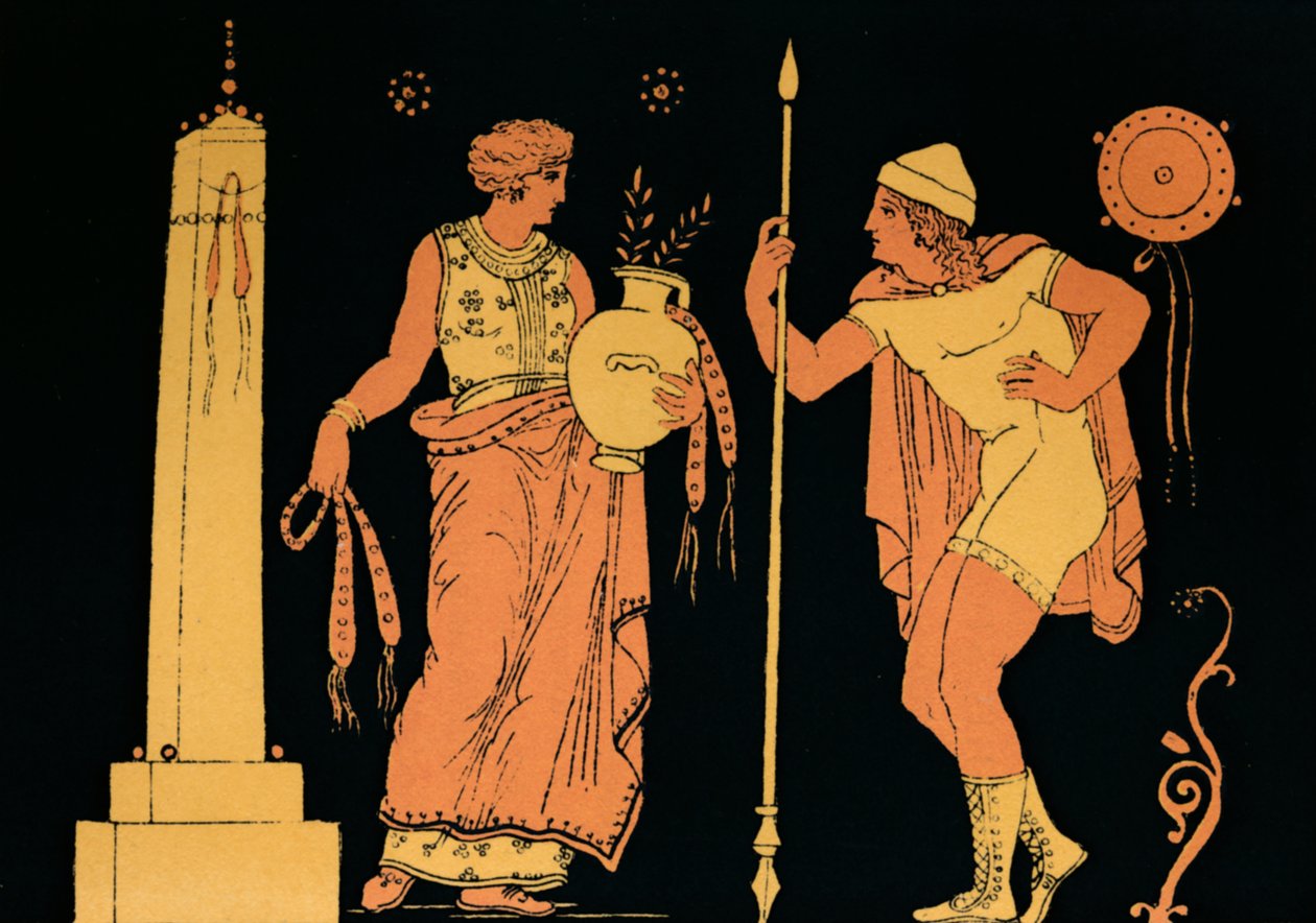 Électre et Oreste, 1880 - Antique