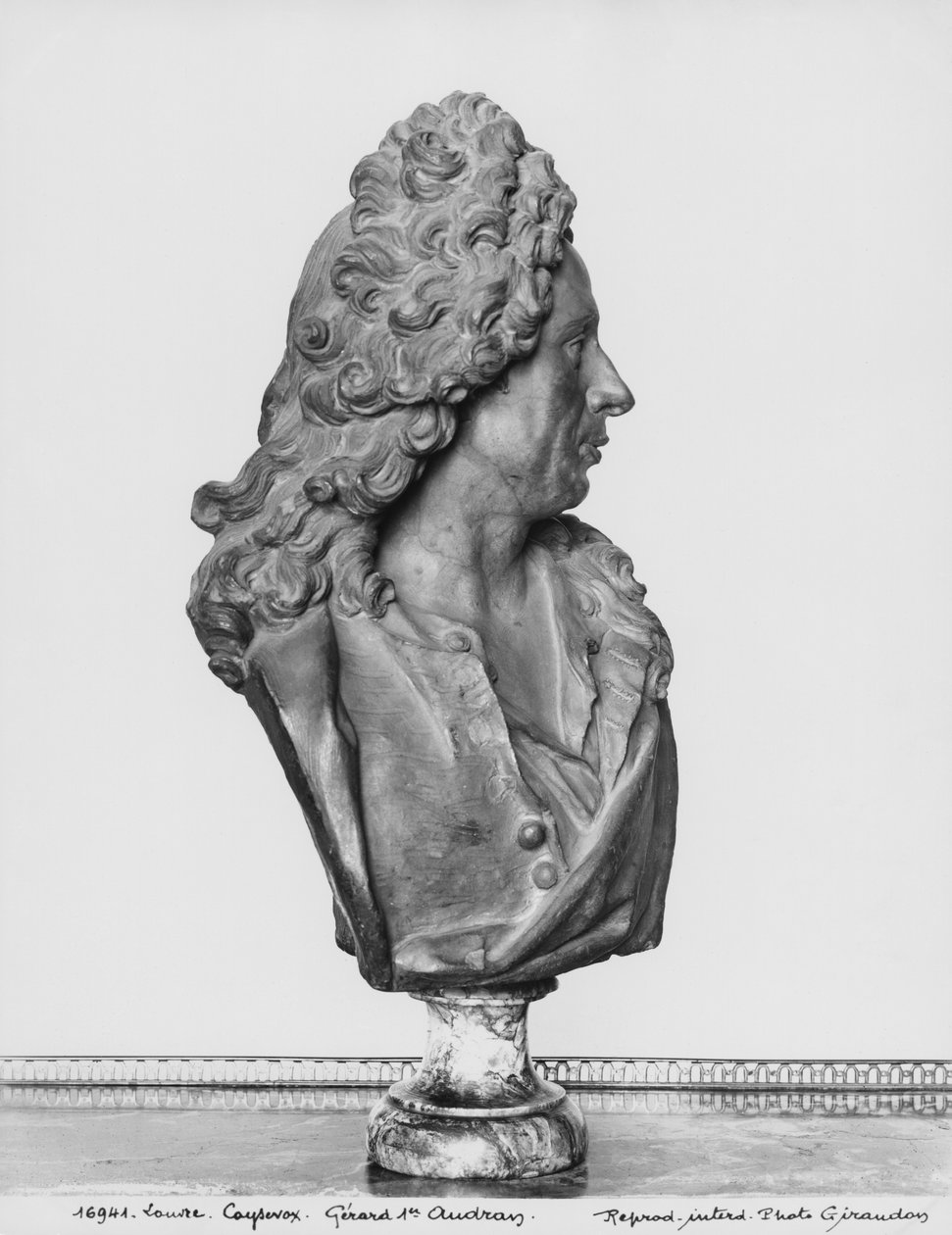 Buste de Gérard Audran (marbre) - Antoine Coysevox