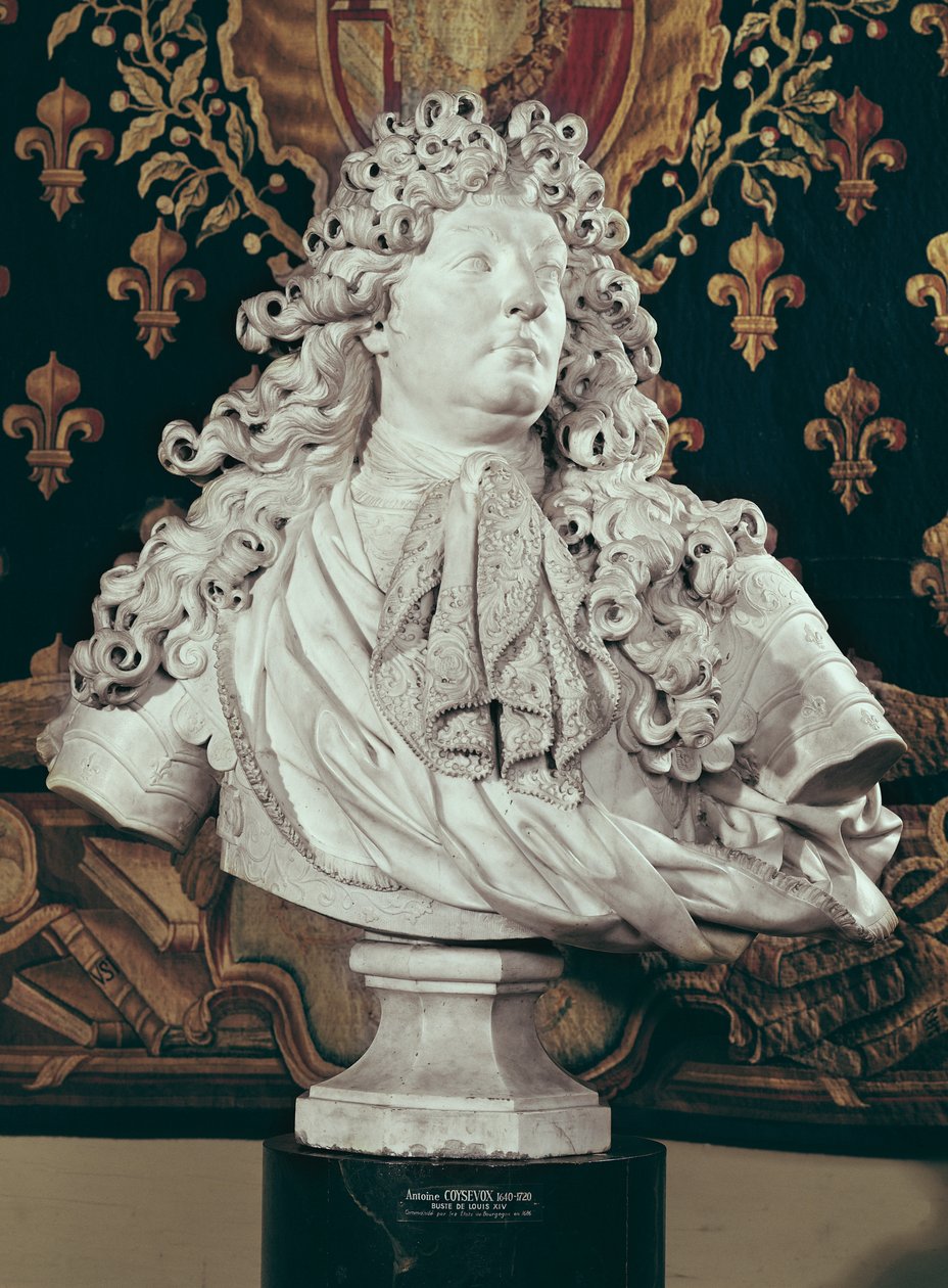 Buste de Louis XIV (1638-1715) 1686 (marbre) - Antoine Coysevox