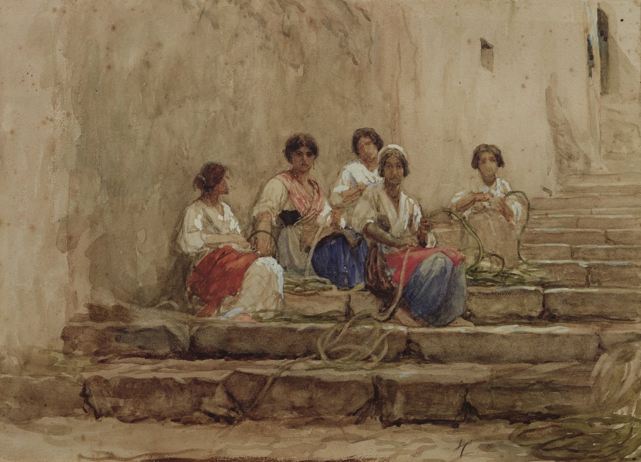 Tresseurs de corde - Antoine Auguste Ernest Herbert or Hebert