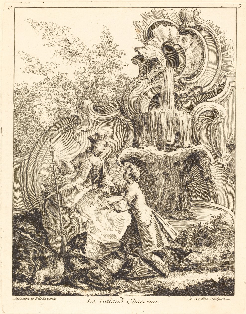 Le Galand Chasseur, 1736 - Antoine Aveline