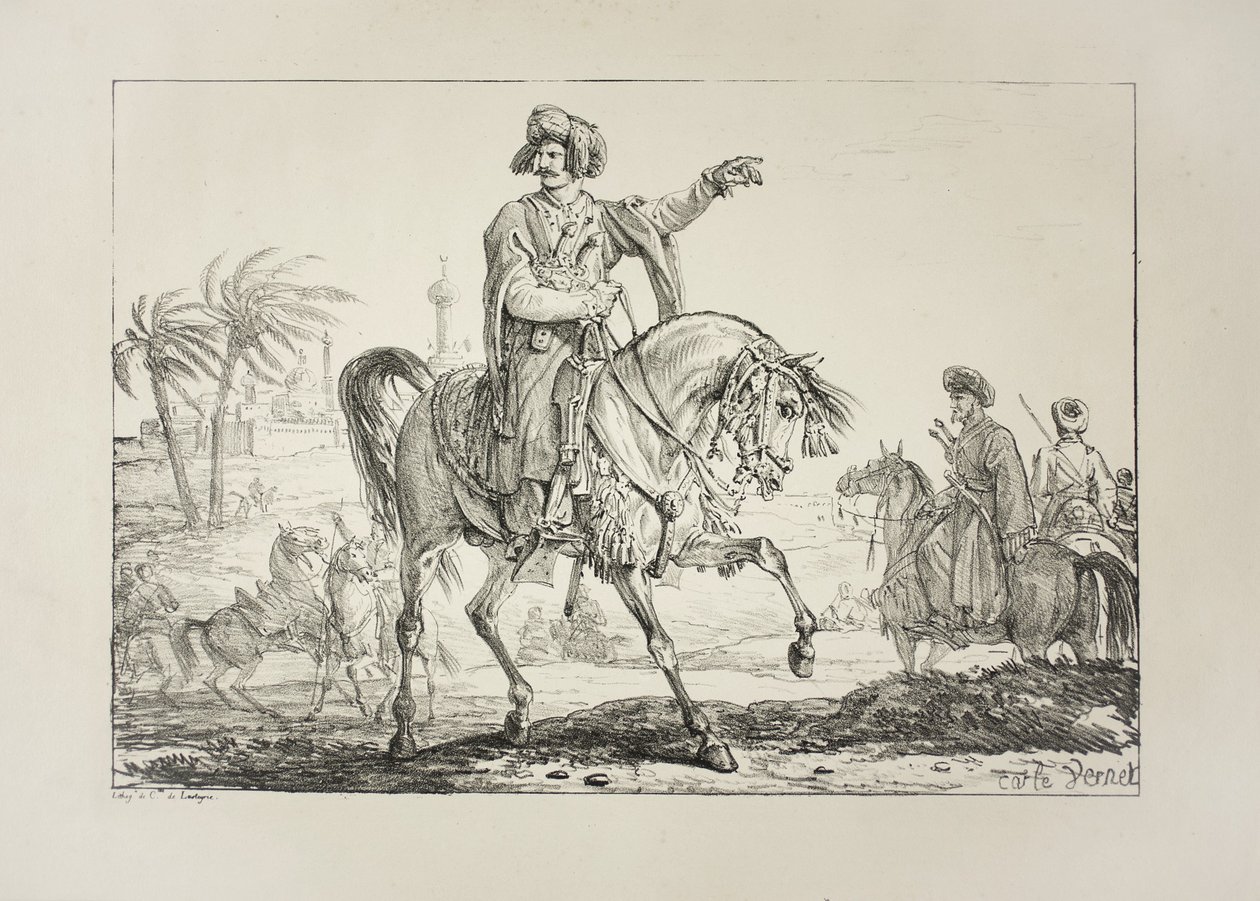 Chef Mamelouk, vers 1817 - Antoine Charles Horace Vernet