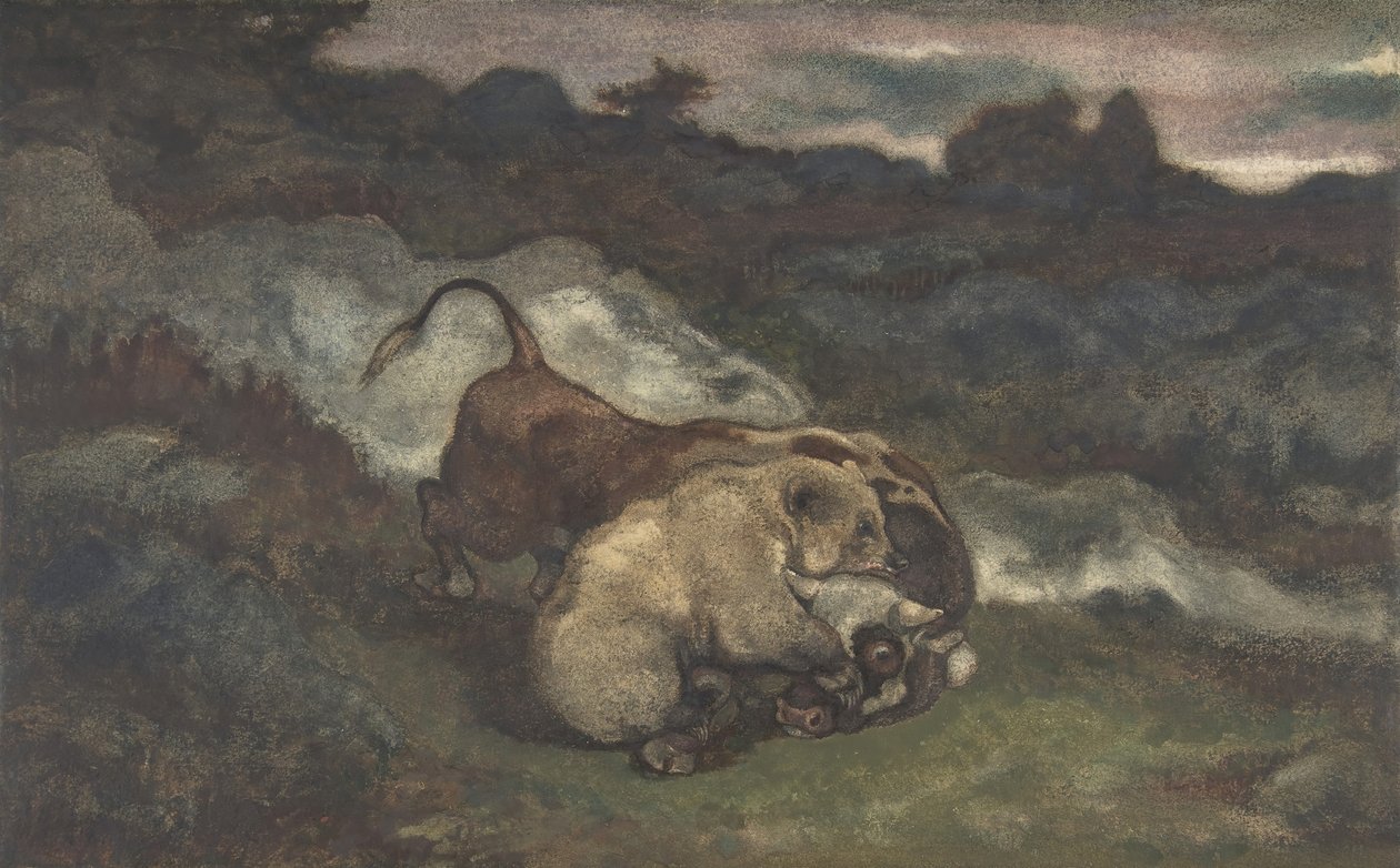 Ours Tuant un Taureau, 1810-75 - Antoine Louis Barye