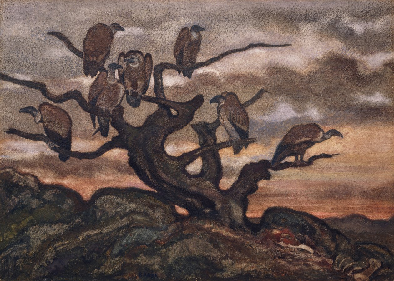 Vautours sur un arbre - Antoine Louis Barye