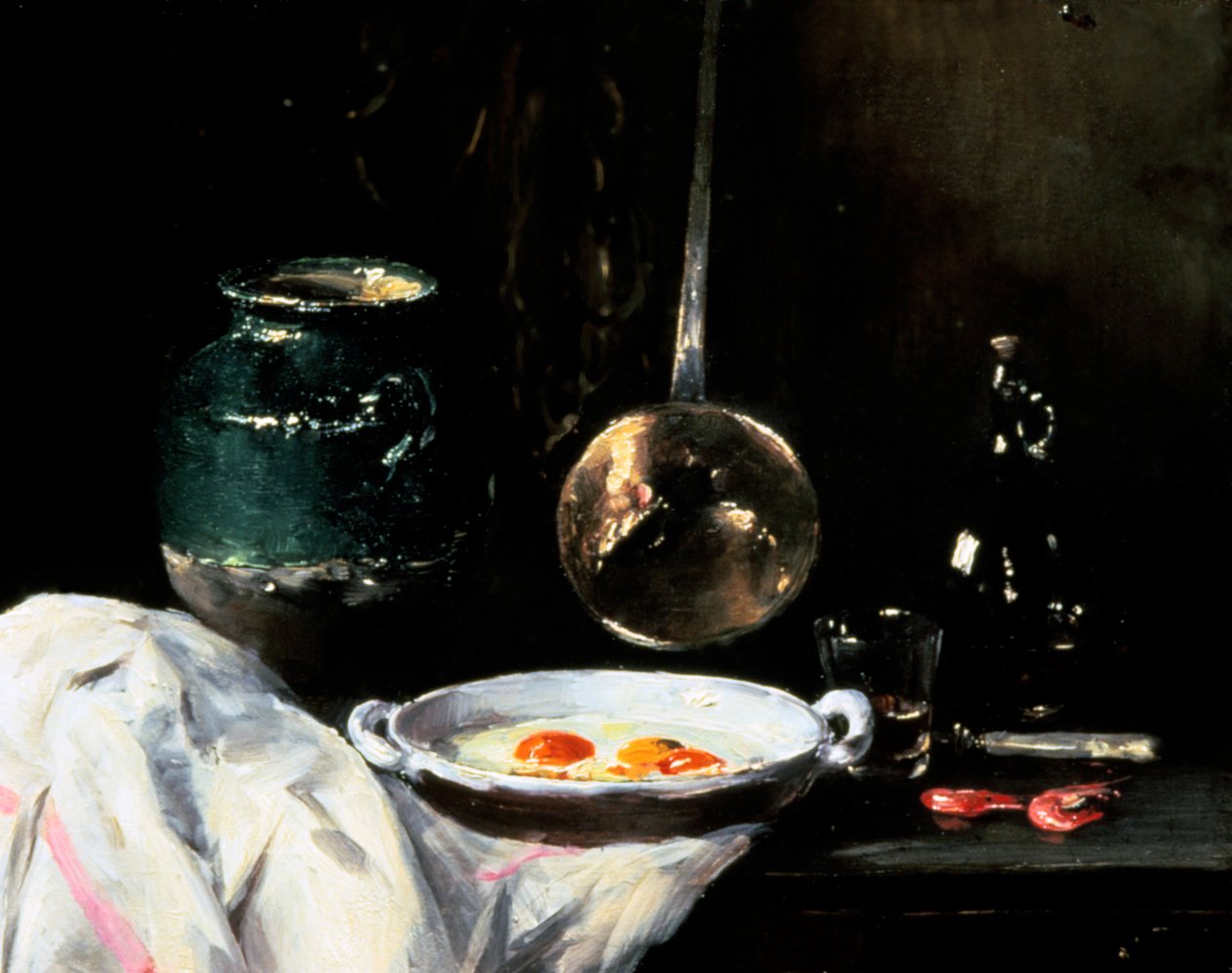 Nature morte avec des œufs, 20e siècle - Antoine Vollon