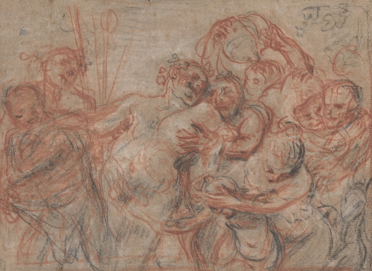 La marche de Silène [recto] - Antoine Watteau