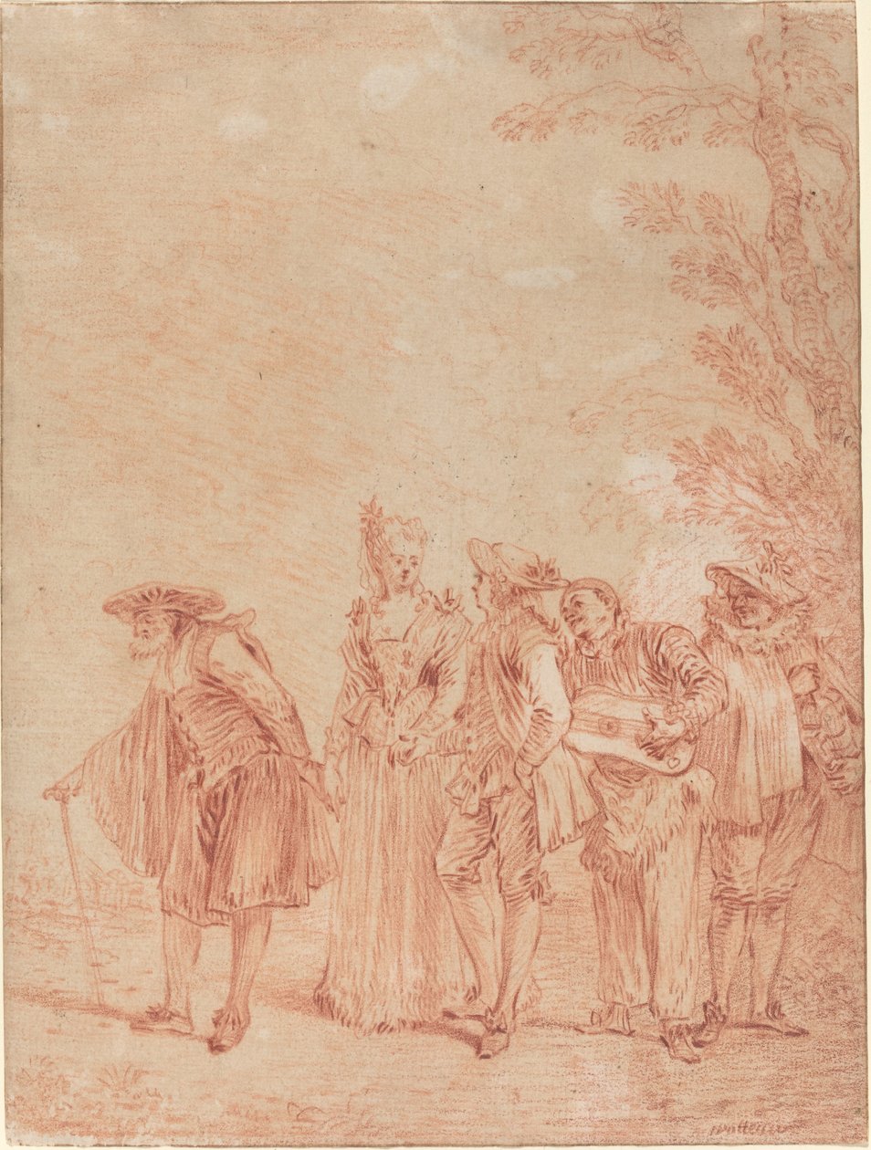La procession de mariage - Antoine Watteau