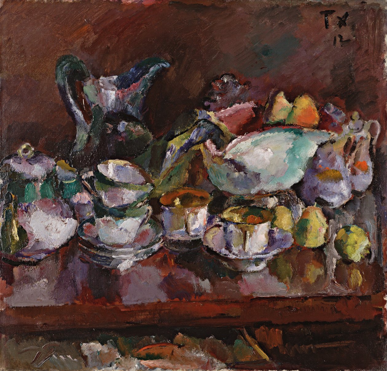 Nature morte avec tasses à café - Anton Faistauer