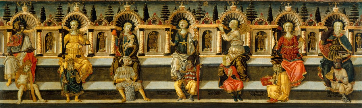Les sept vertus - Anton Francesco dello Scheggia