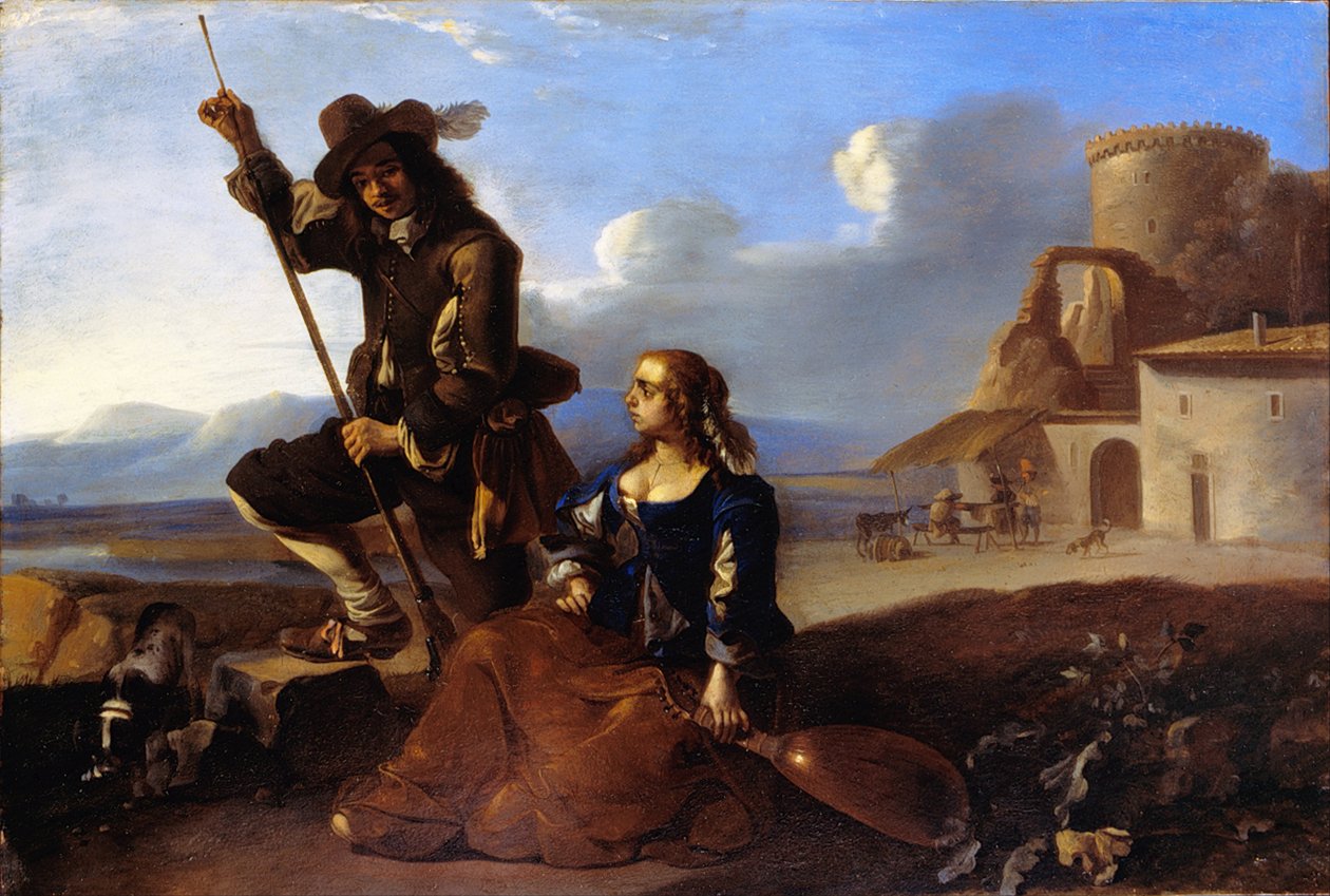 Paysage avec figures - Anton Goubau