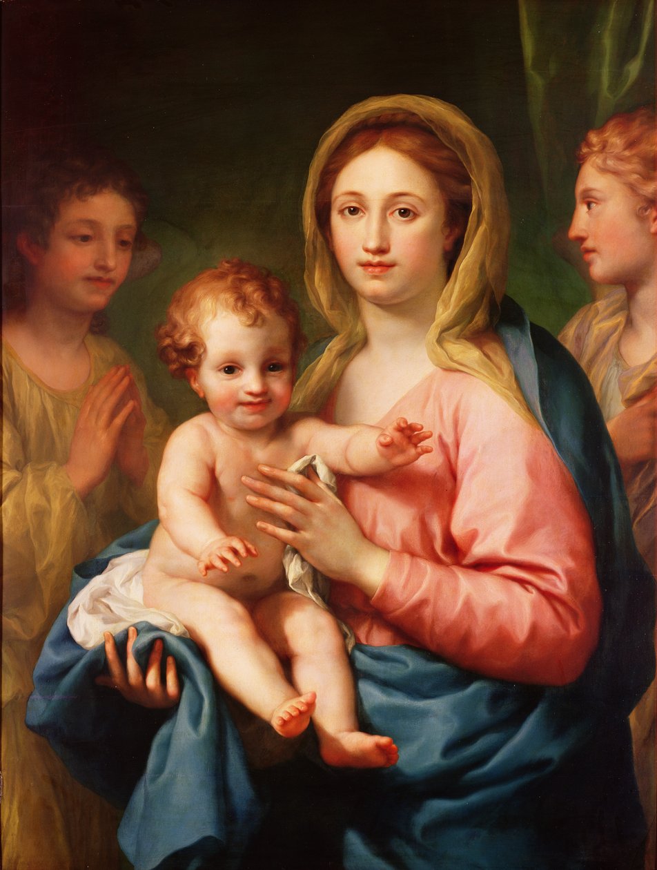 Madone et Enfant avec Deux Anges, 1770-73 - Anton Raphael Mengs