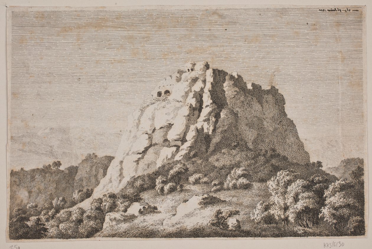 Paysage montagneux - Anton Carl Dusch