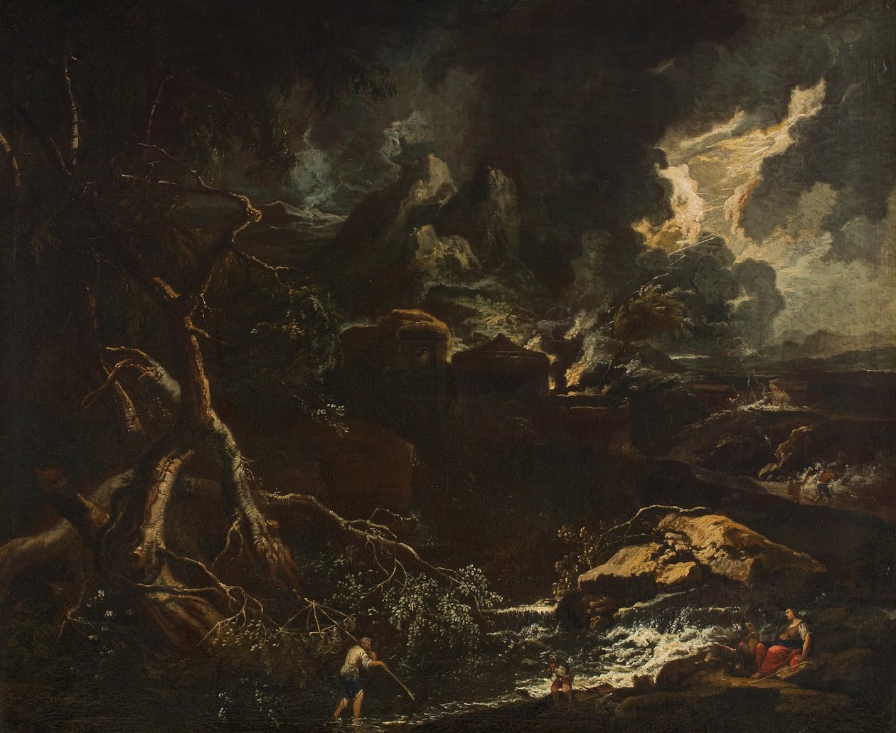 Paysage orageux - Anton Faistenberger