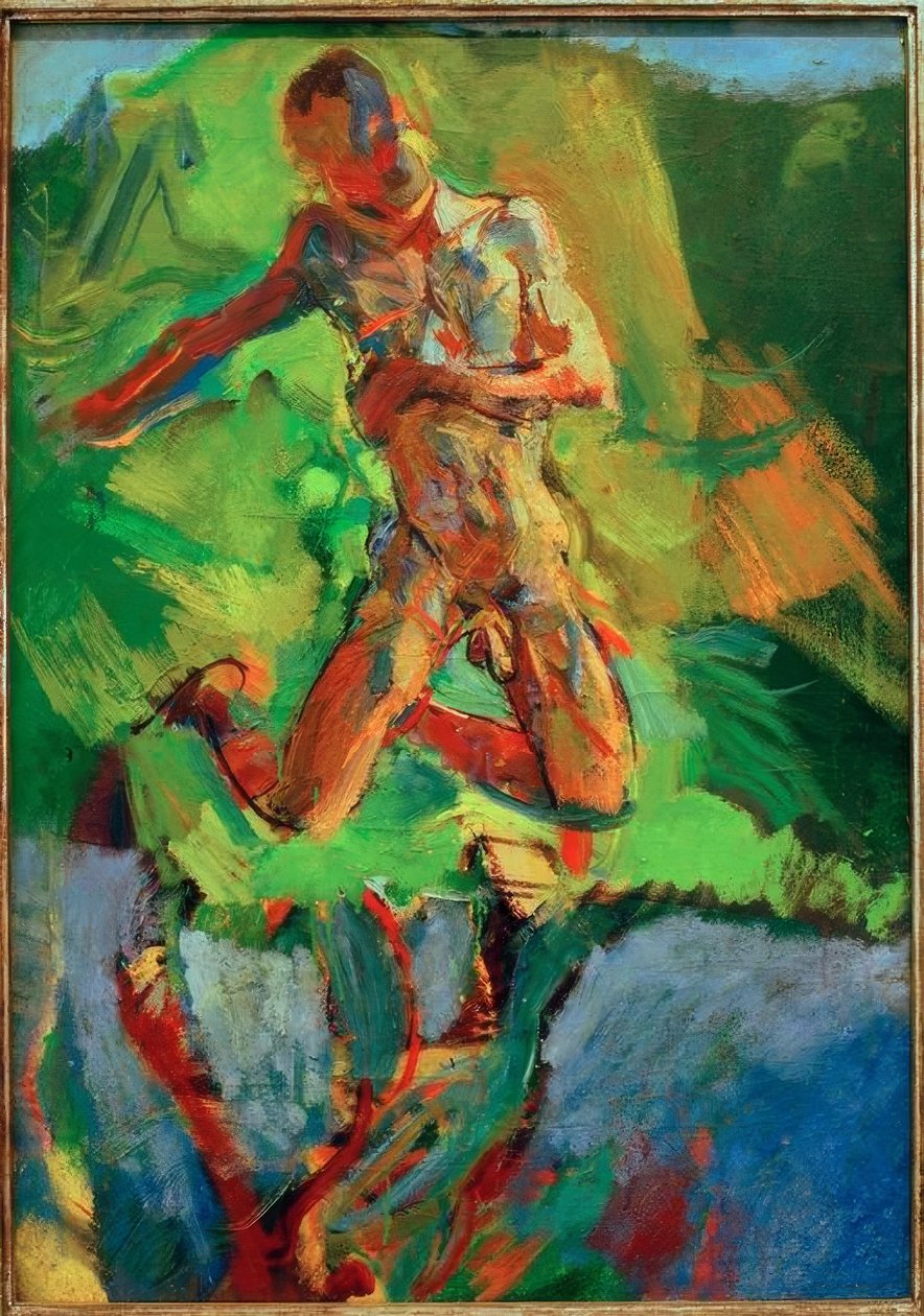 Narcisse agenouillé - Anton Kolig