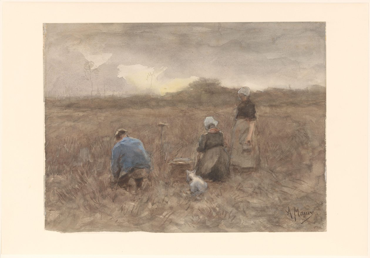 Ramasseurs de pommes de terre - Anton Mauve
