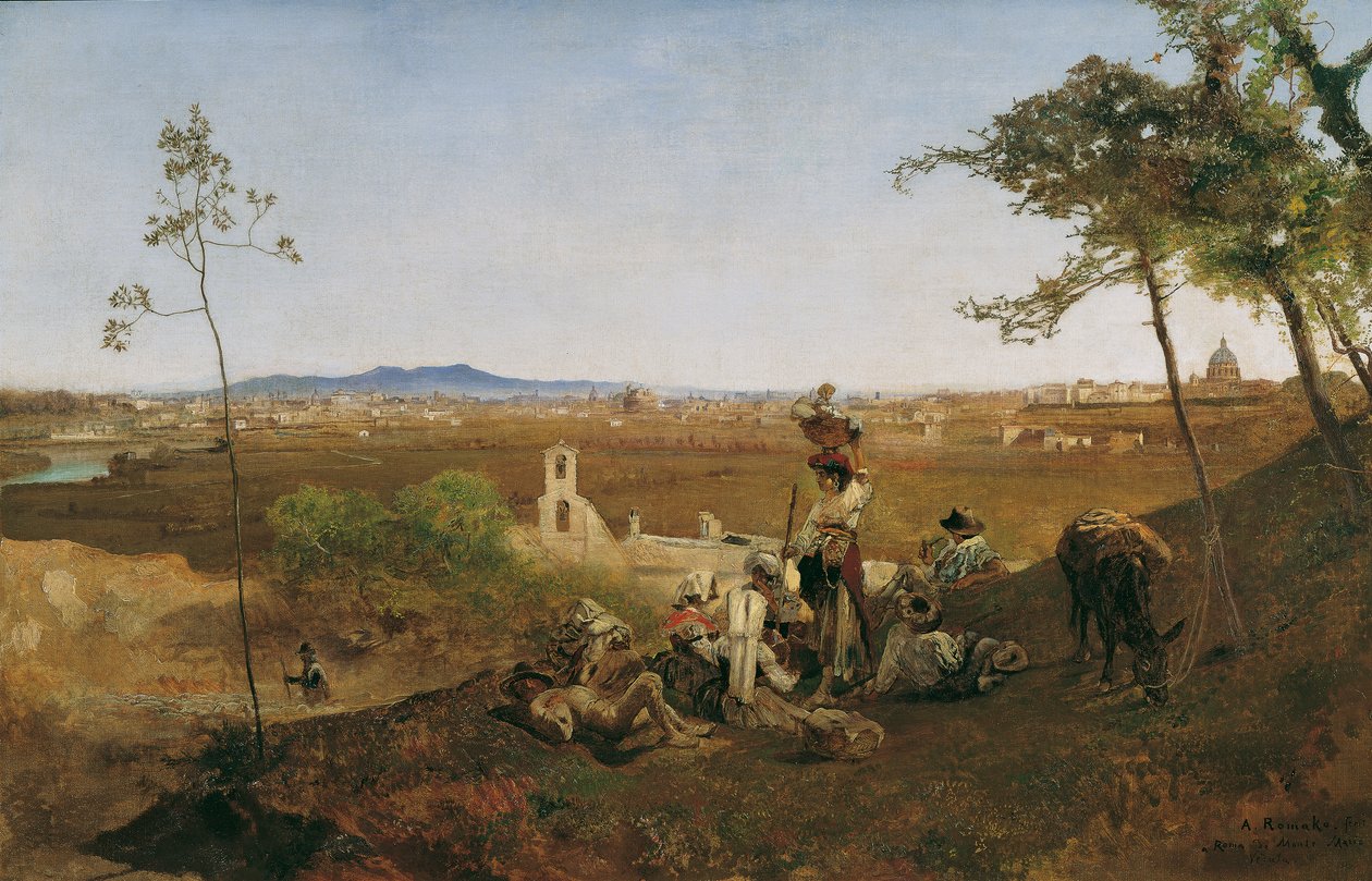Vue de Rome depuis le Monte Mario - Anton Romako