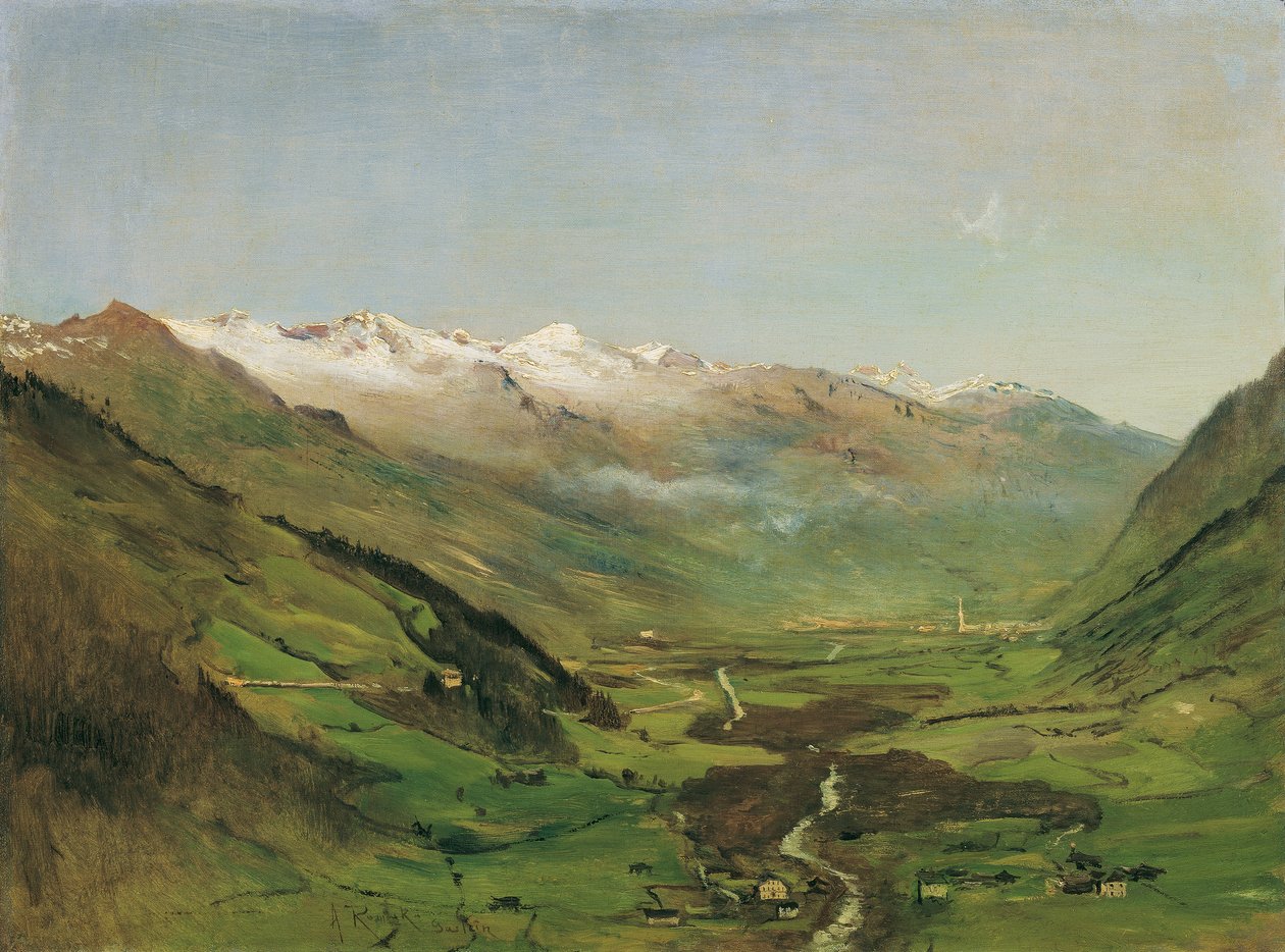 La vallée de Gastein I - Anton Romako