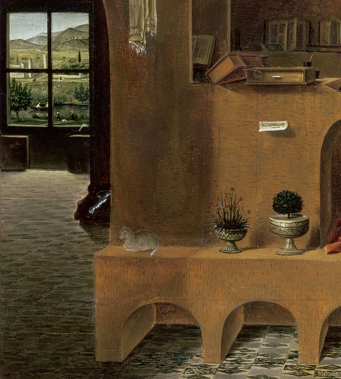 Saint Jérôme dans son étude, c.1475 (détail) - Antonello da Messina