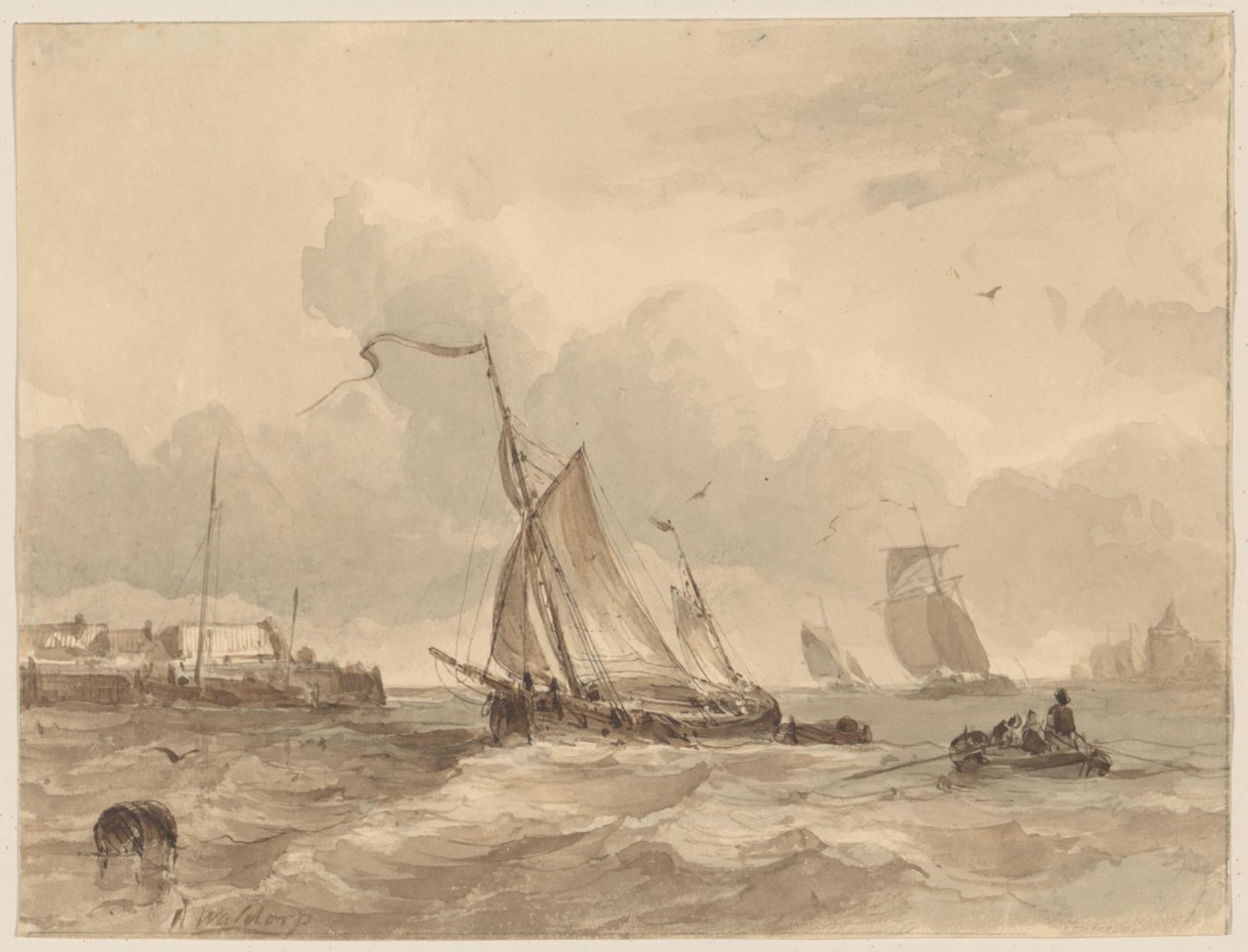 Port de mer - Antonie Waldorp