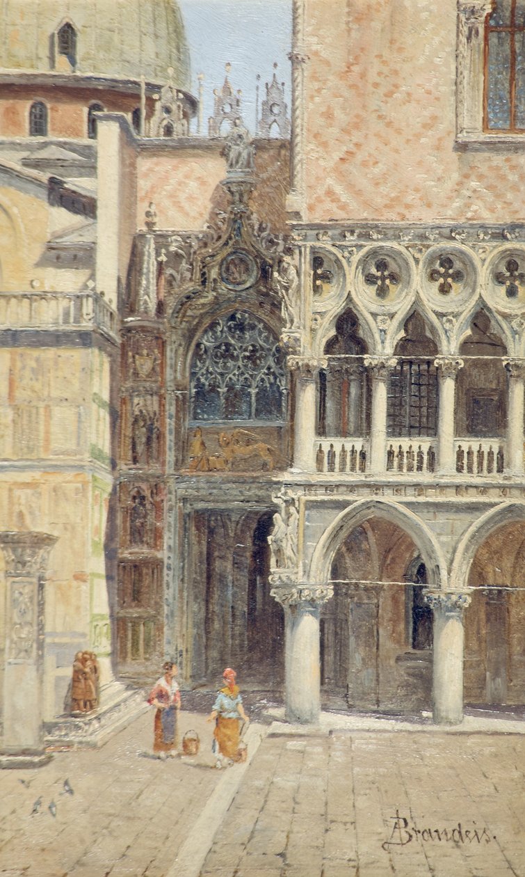 Porte du Palais Ducal, Venise, Italie, vers 1895-1920 - Antonietta Brandeis