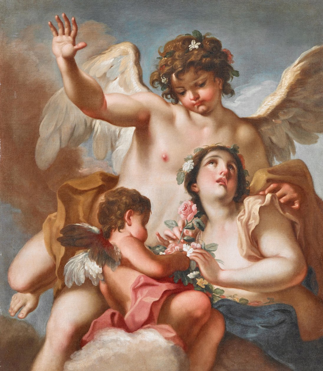 Zéphyr, Flore et Cupidon - Antonio Balestra