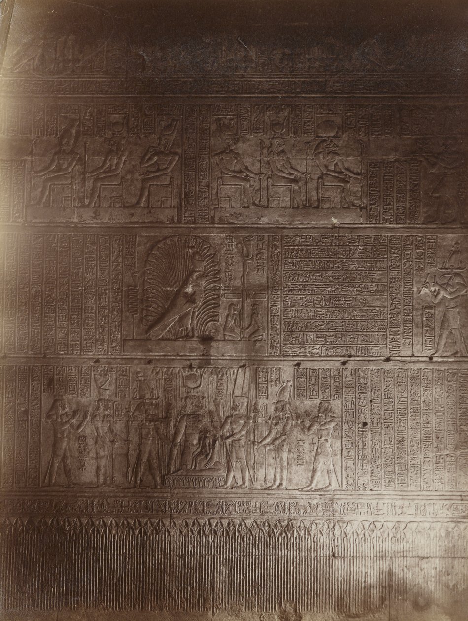 Intérieur du temple, Philae - Antonio Beato