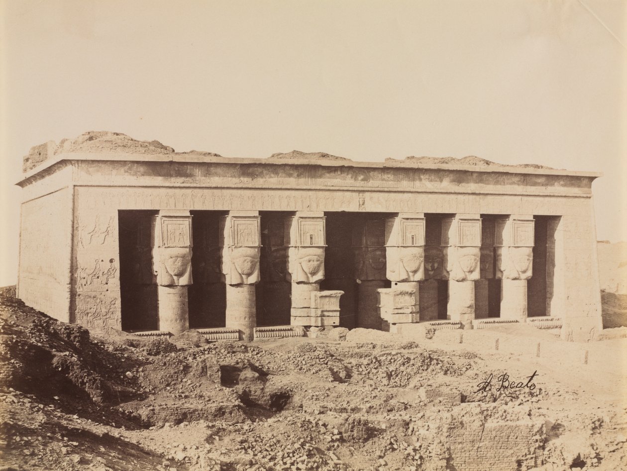 Temple de Dendera - Antonio Beato