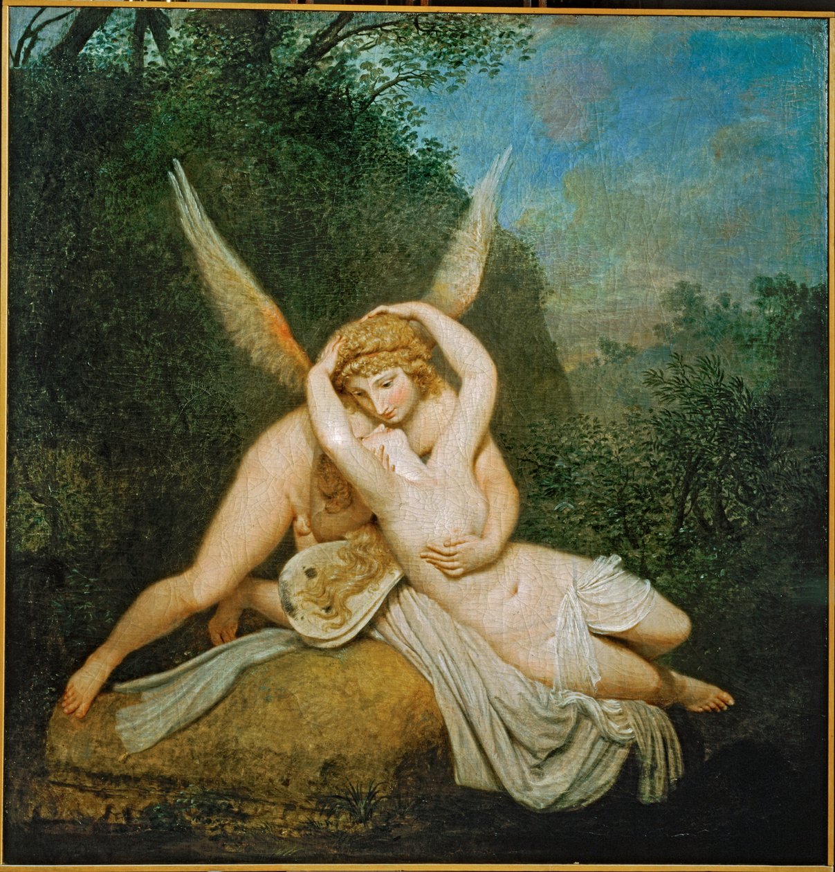 Amor et Psyché ... (peinture sur toile) - Antonio Canova