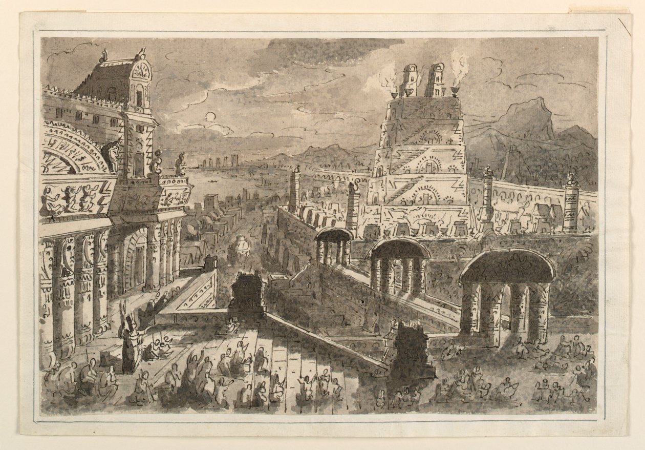 Palais de Montezuma, Mexique - Antonio Giuseppe Basoli