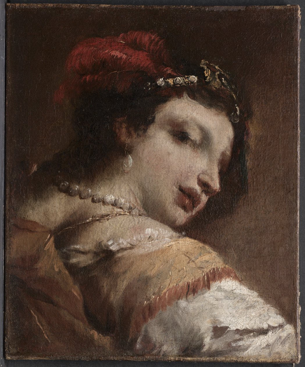 Tête de femme - Antonio Guardi
