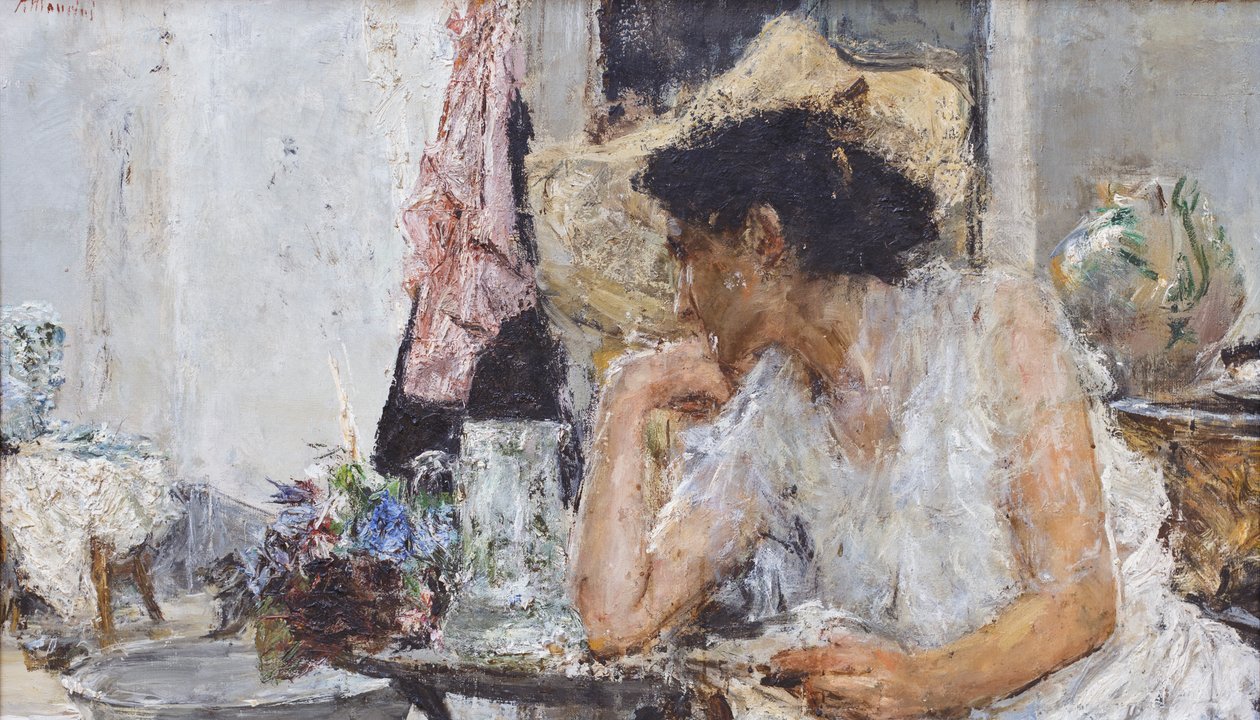 Femme à la toilette - Antonio Mancini