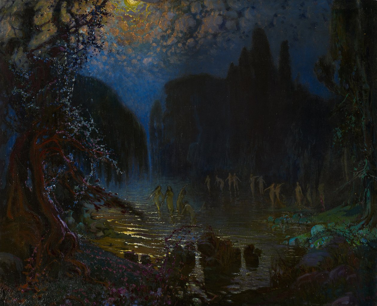 Bain des nymphes - Antonio Munoz Degrain