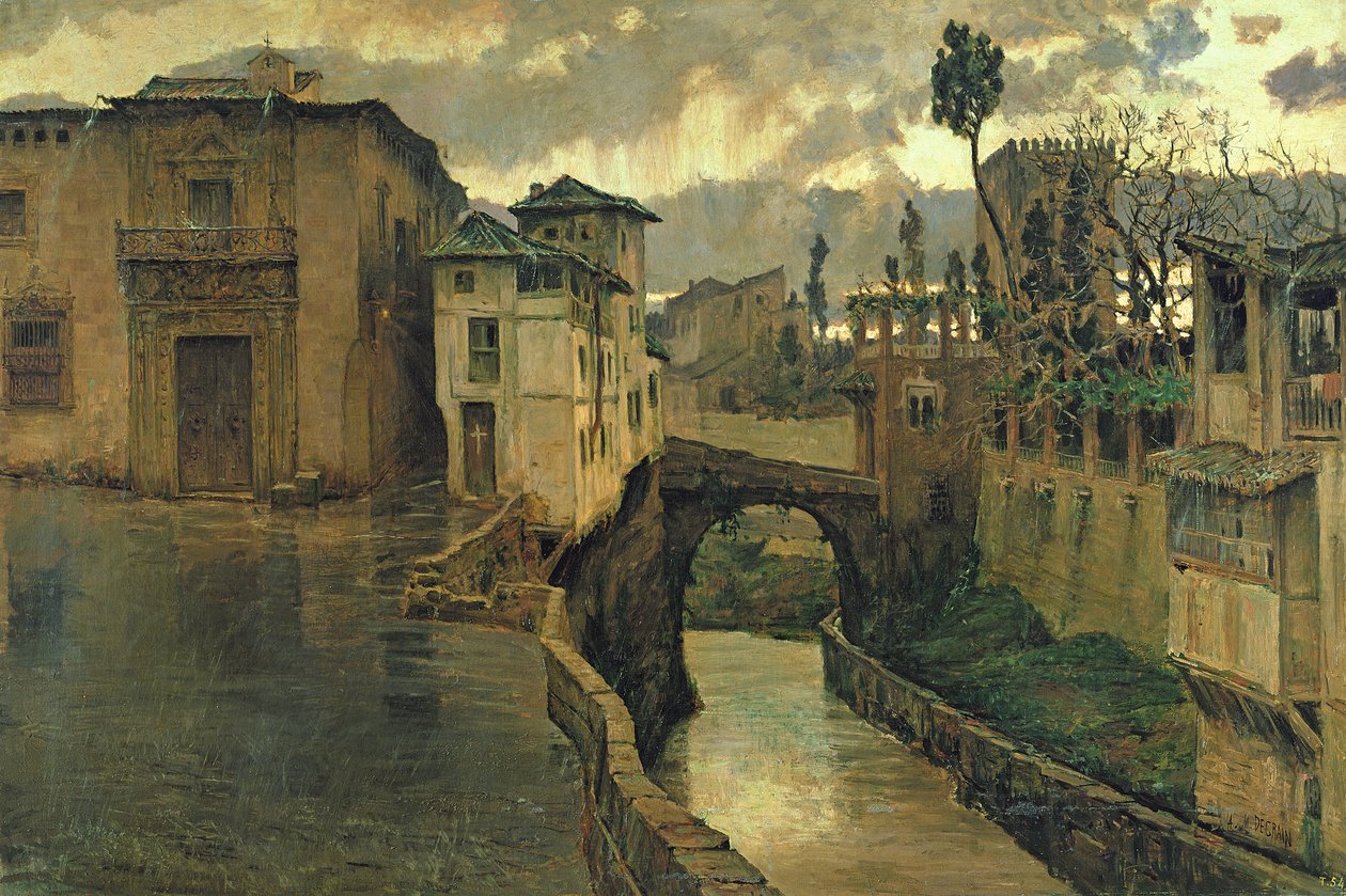 Scène de rue à Grenade - Antonio Munoz Degrain