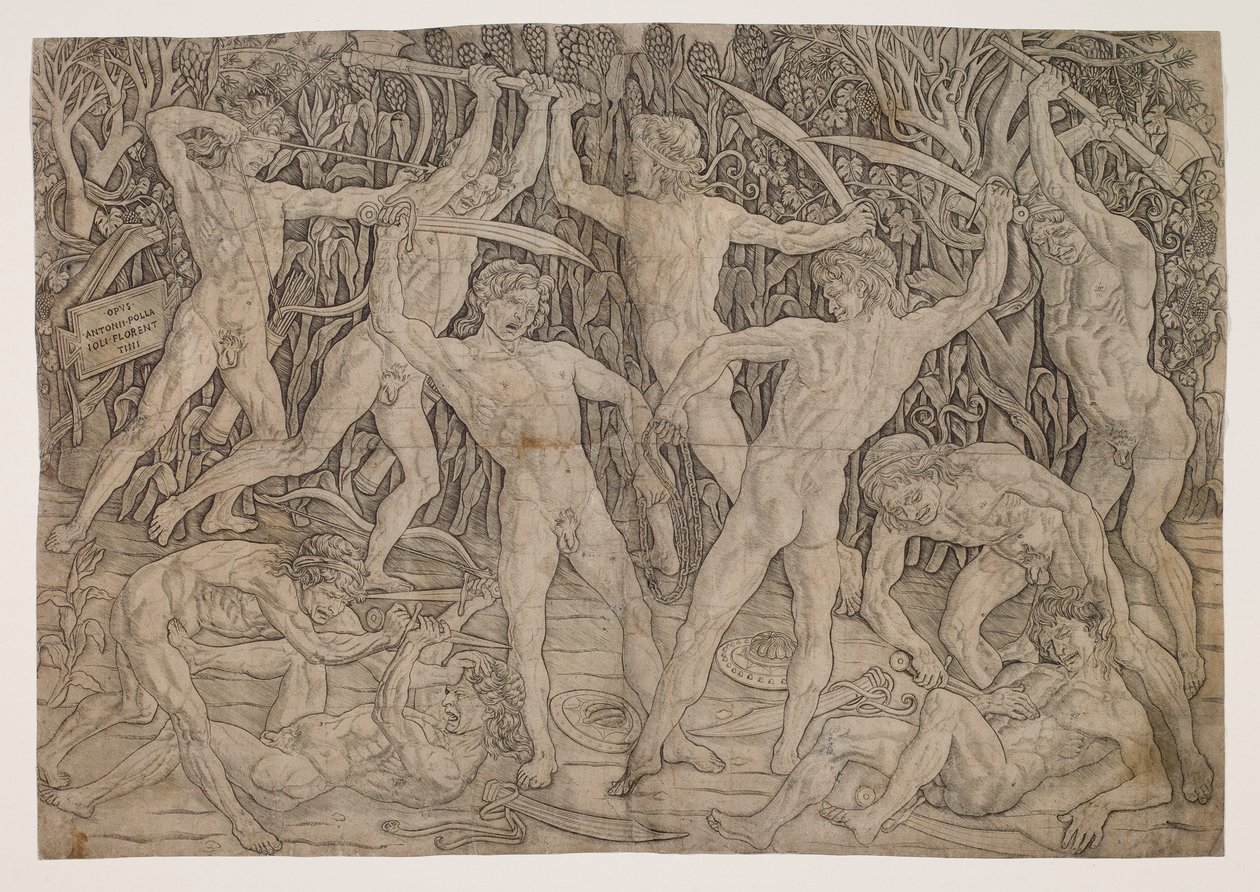 Bataille des Nus - Antonio Pollaiuolo