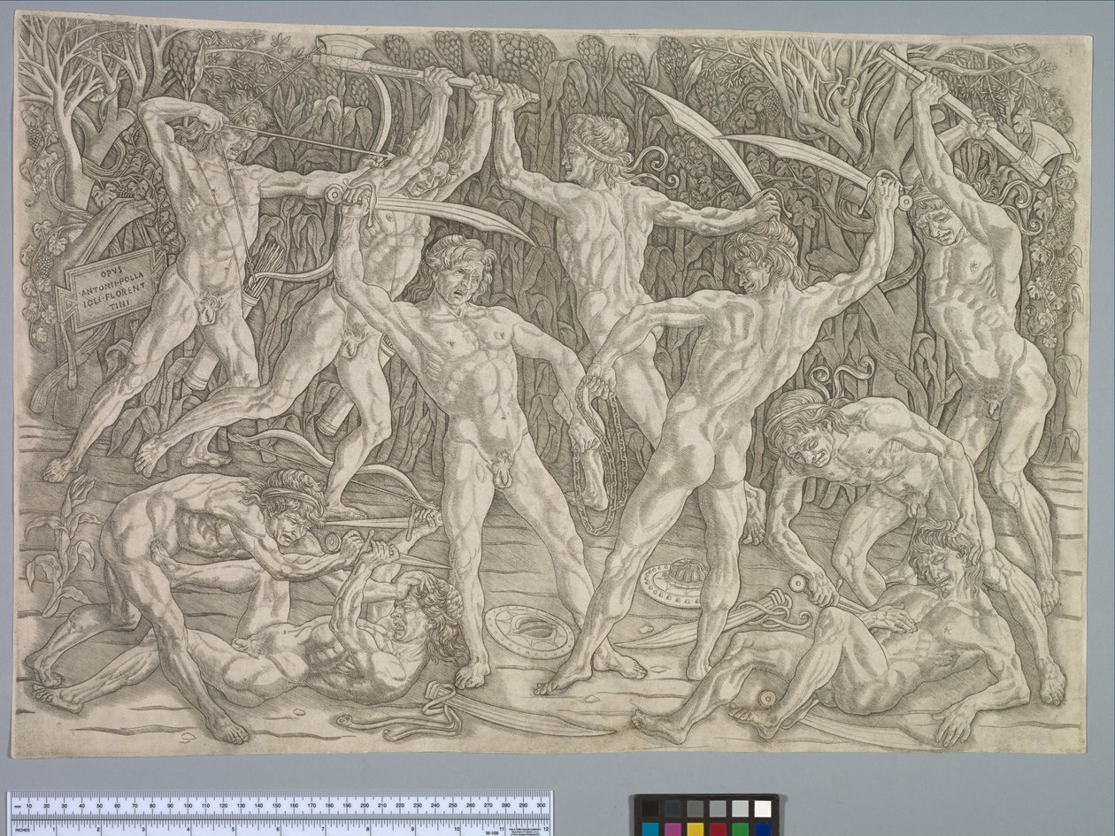 Bataille des nus, vers 1475 - Antonio Pollaiuolo