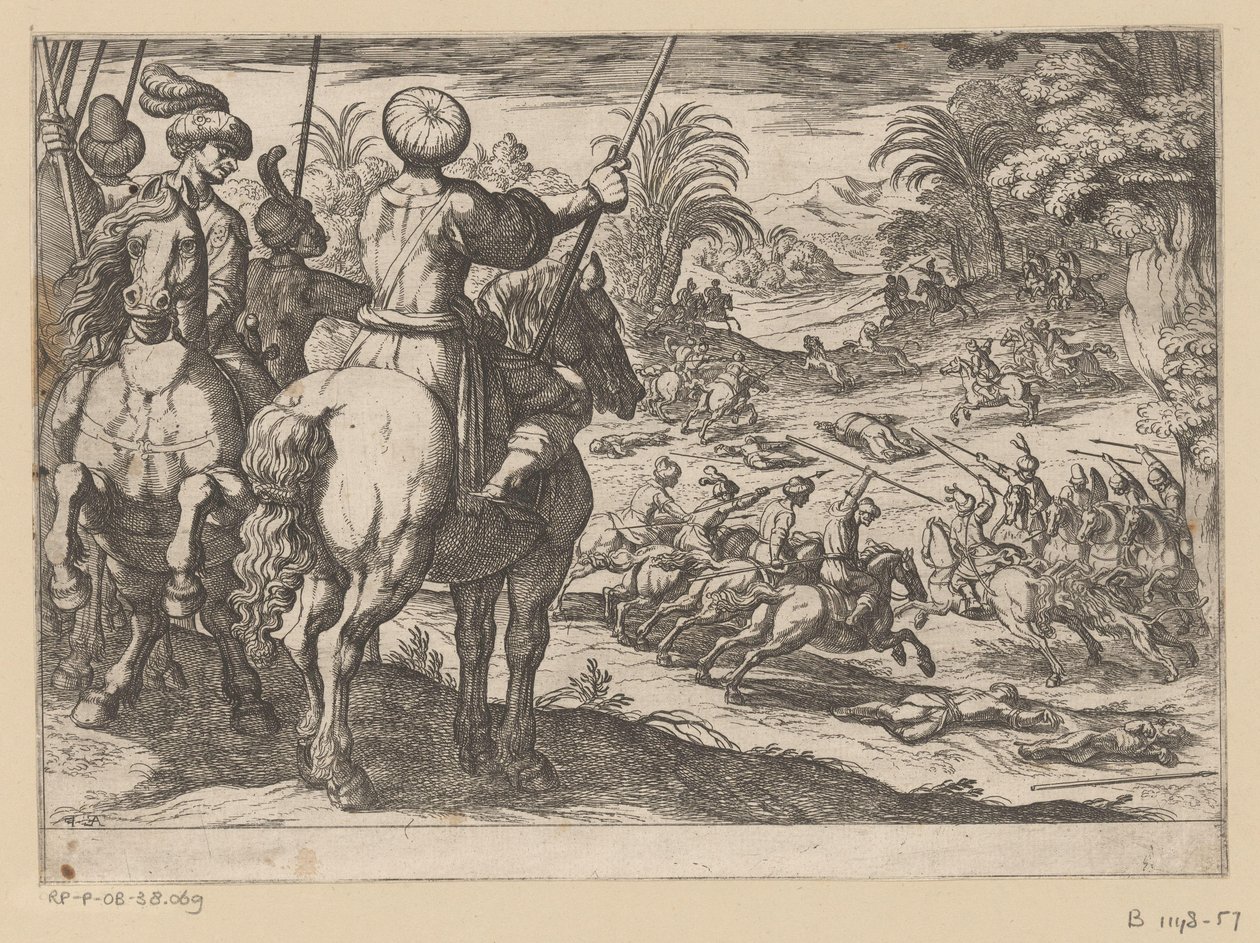 Chasse aux lions - Antonio Tempesta