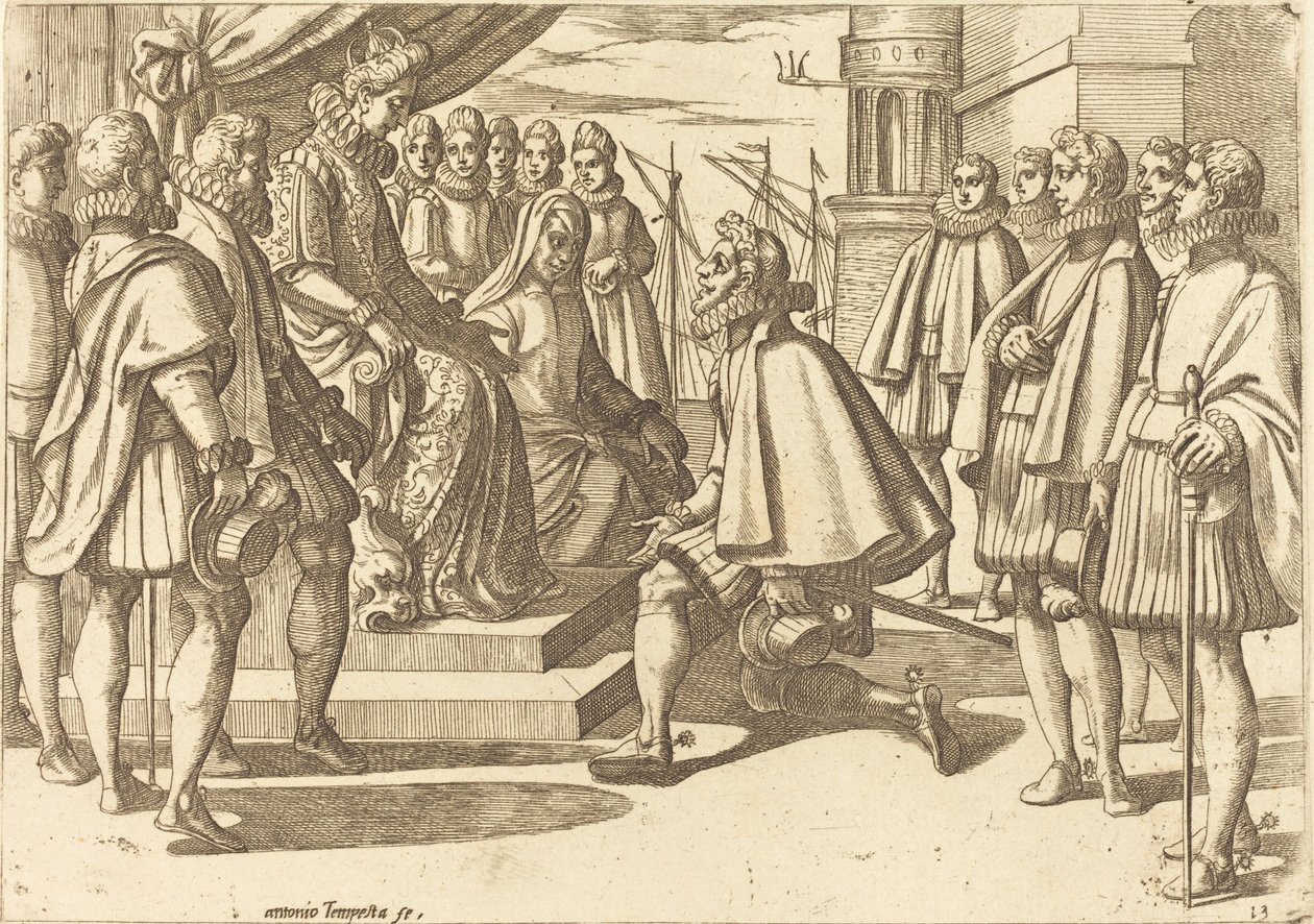 Duc espagnol devant Marguerite d