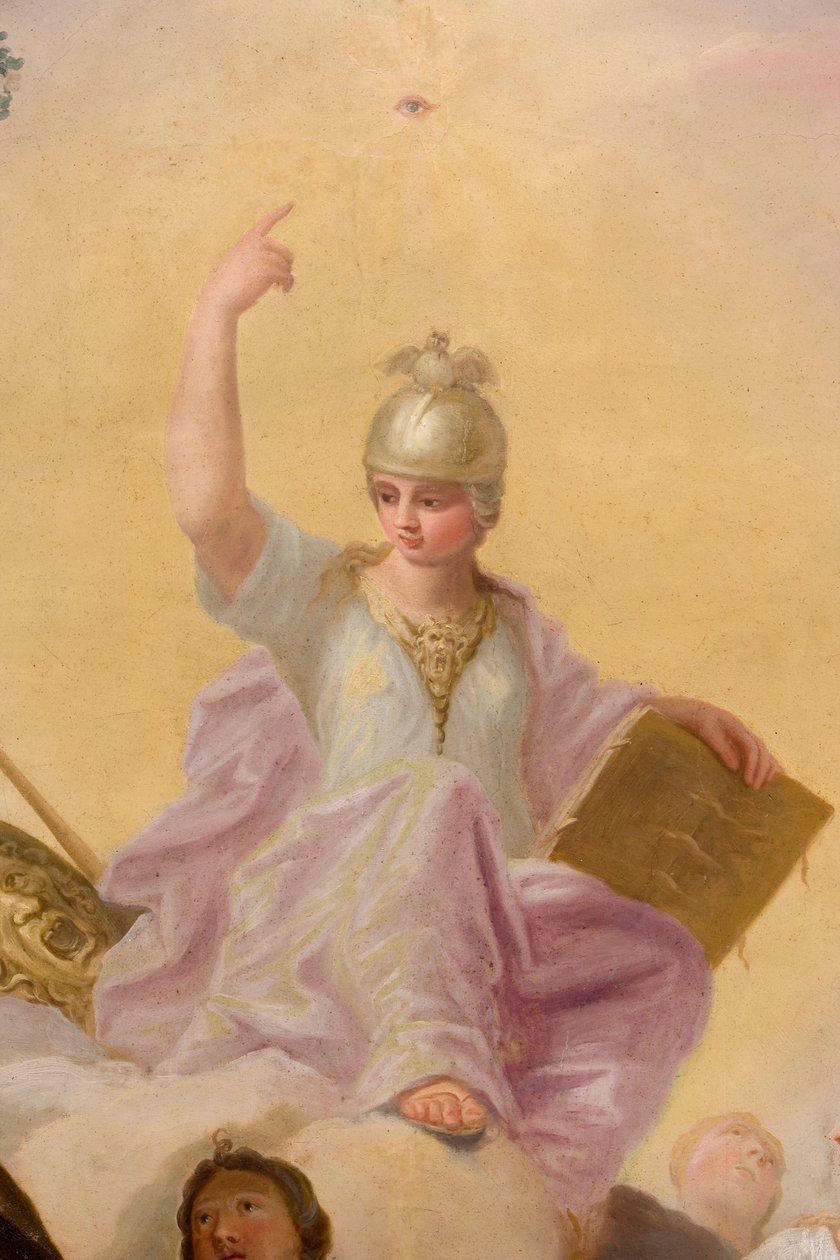 Minerve, détail de la Maison de Banquet - Antonio Verrio