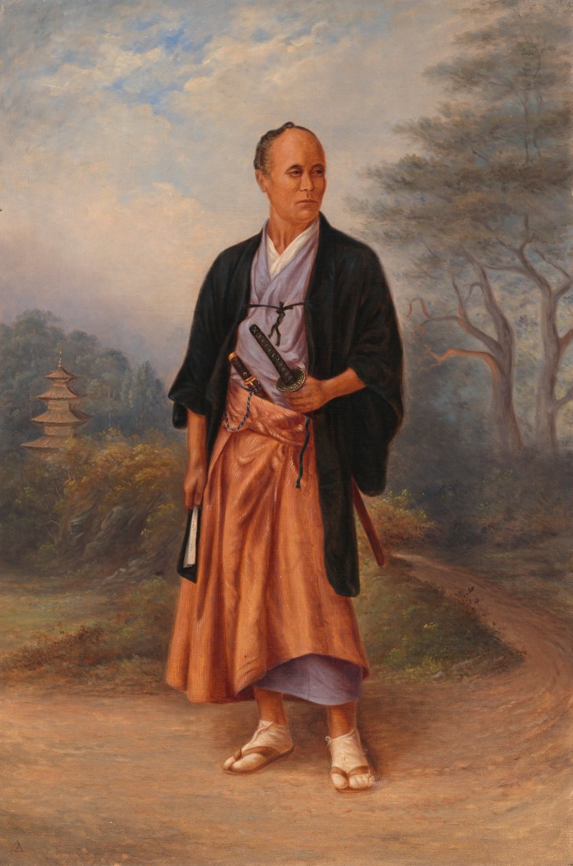 Homme japonais, vers 1893 - Antonio Zeno Shindler