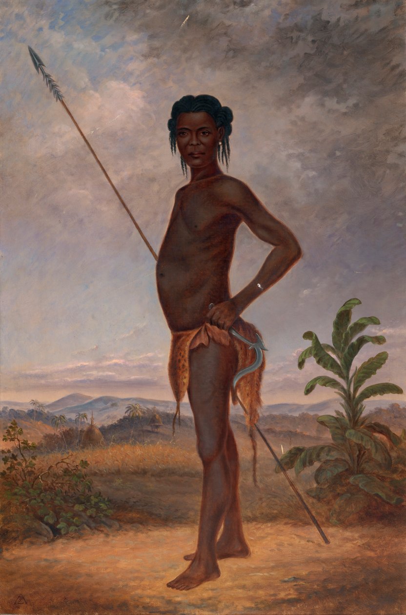 Homme Niam-Niam, vers 1893 - Antonio Zeno Shindler