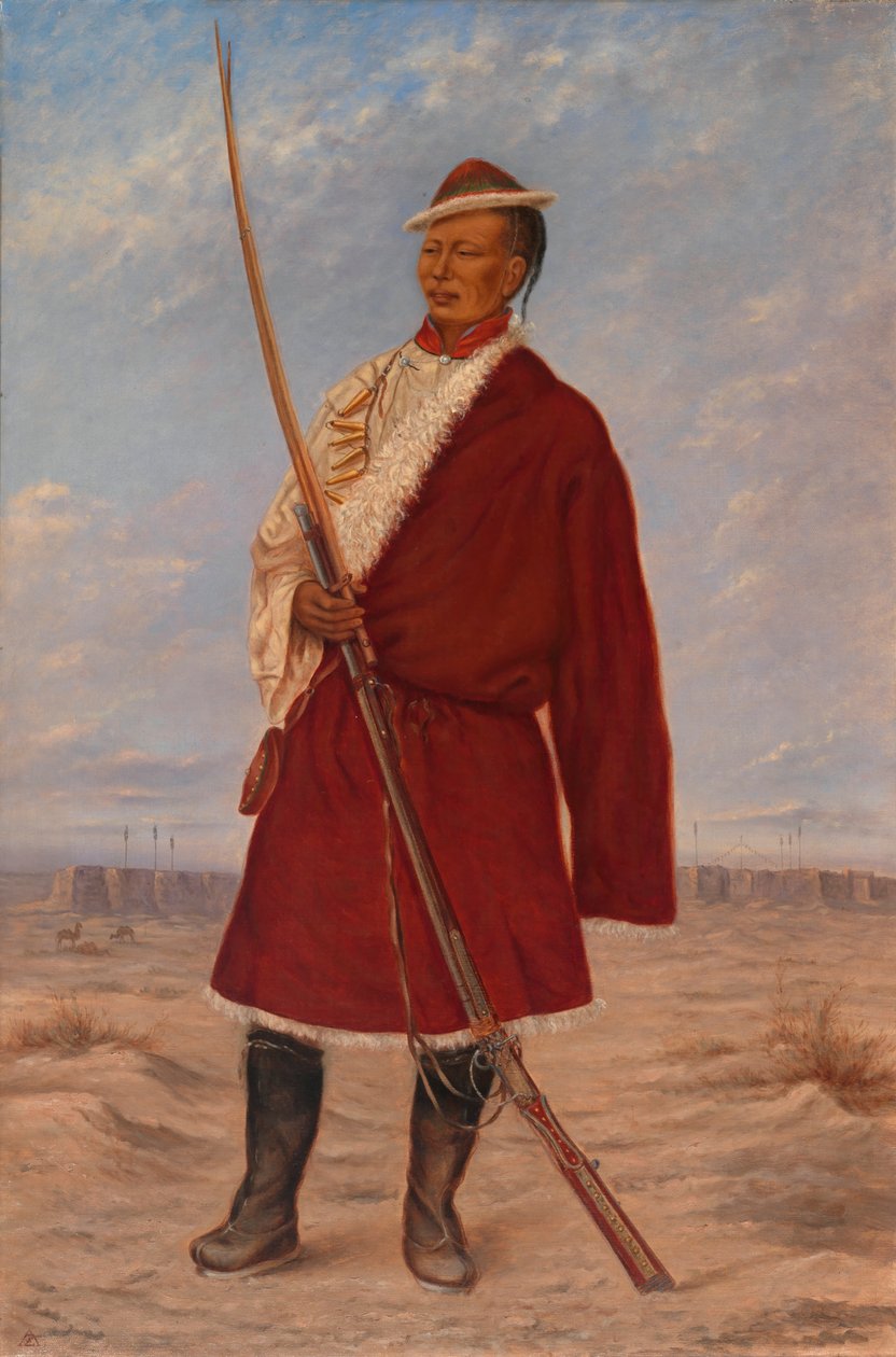 Homme tibétain, vers 1893 - Antonio Zeno Shindler