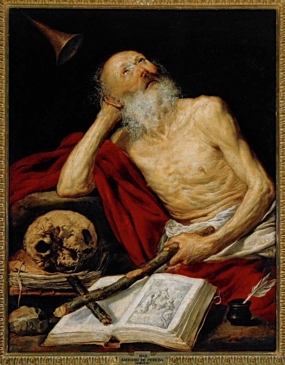 Saint Jérôme ... (peinture sur toile) - Antonio de Pereda