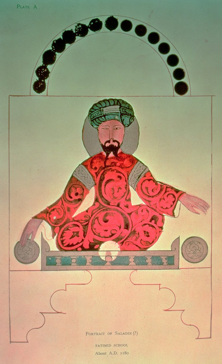 Portrait de Saladin (1138-93) - Arabic School