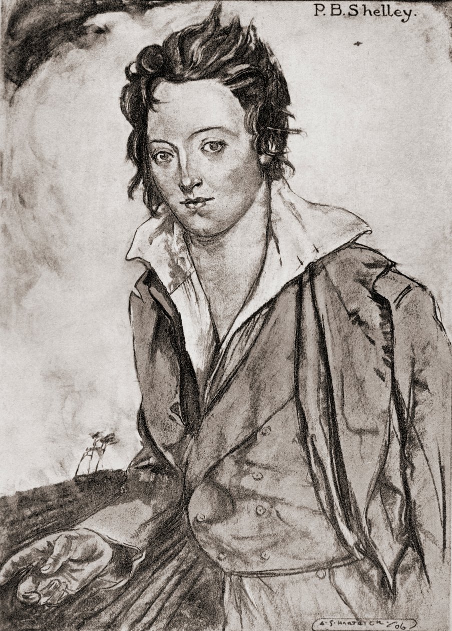Percy Bysshe Shelley - Archibald Standish Hartrick