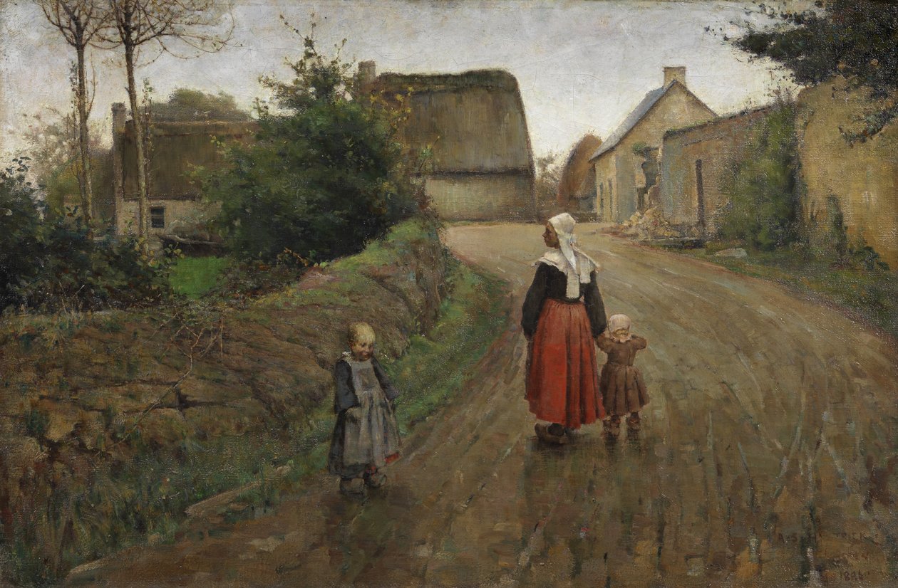Rue à Pont-Aven - Archibald Standish Hartrick